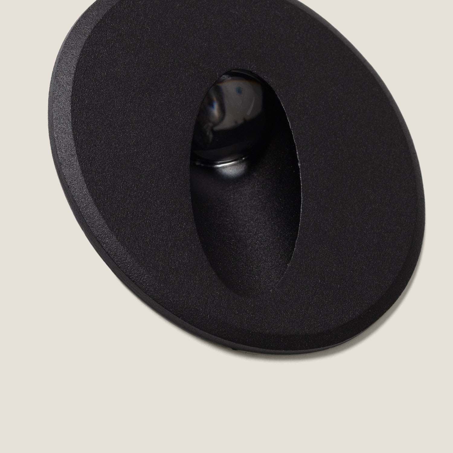 Led Wandeinbauleuchte 3w Rund Aluminium Oval Adam 2700k Schwarz Warmweiß