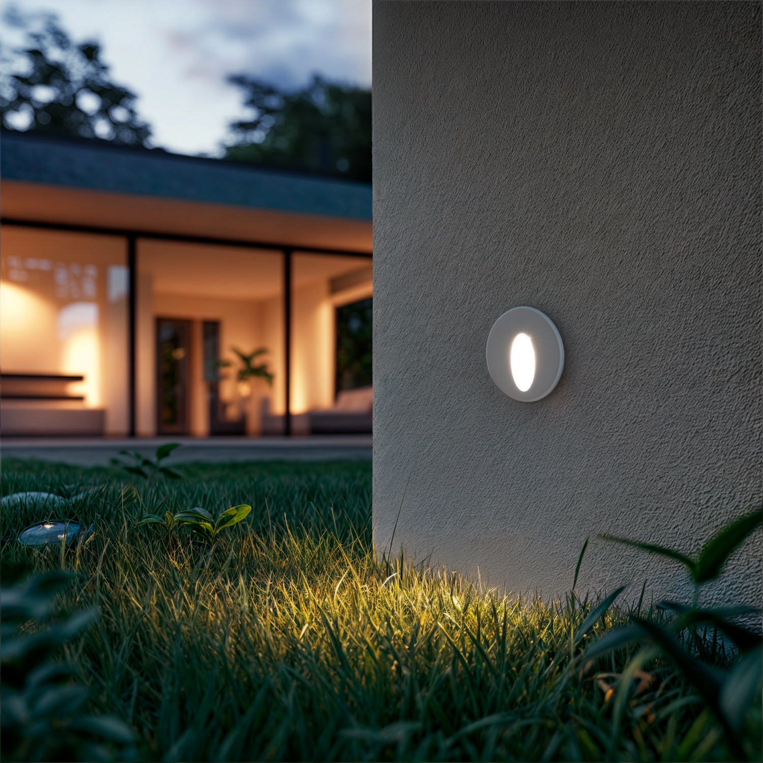 Led Wandeinbauleuchte 3w Rund Aluminium Oval Adam 4000k Weiß Neutralweiß