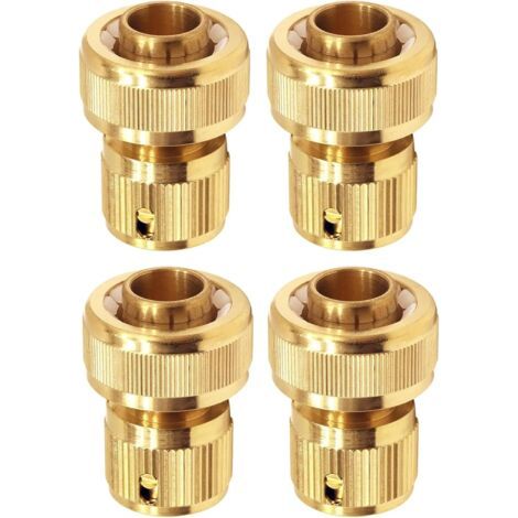 Sabir 19 Mm (3/4") Messing-gartenschlauchverbinder, Schnellkupplungen Für Gartenschläuche – 4er-pack