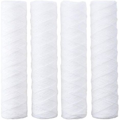 Sabir 4er-pack 10-zoll-wasserfilter-ersatzkartuschen Für Alle Umkehrosmoseanlagen