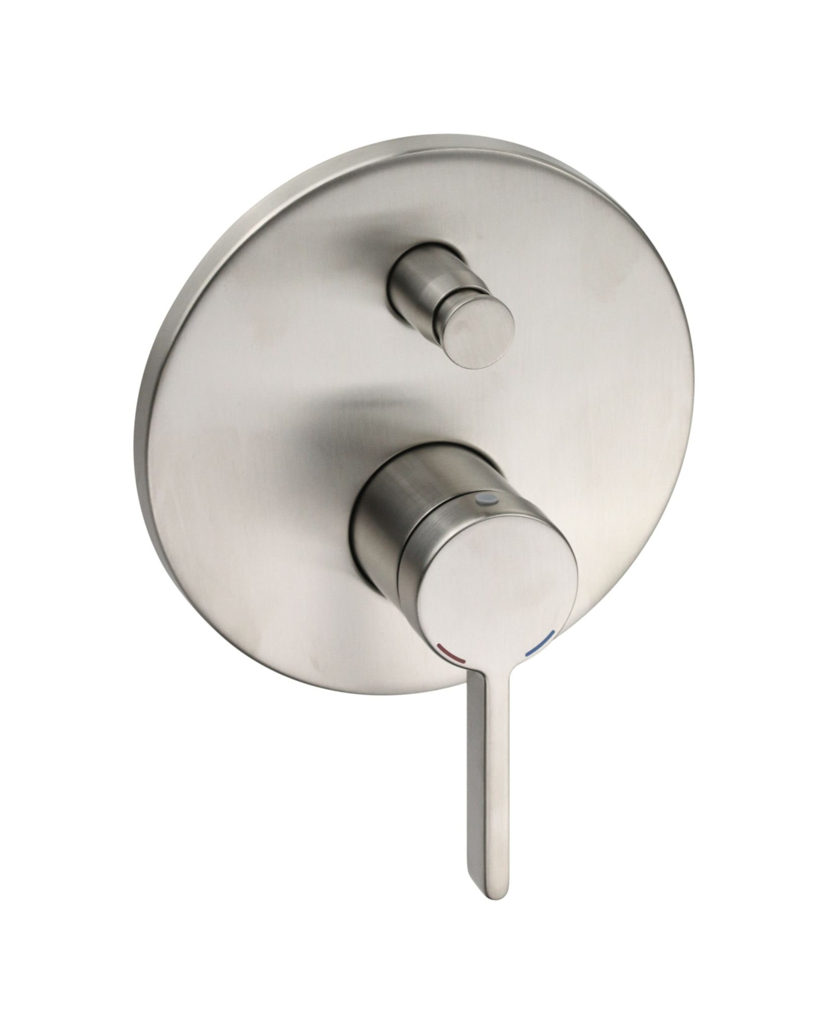 Einbau-einhebel-duschmischer Mit 2-wege-funktion Integriertem Duschkörper In Gebürstetem Nickel-finish Pollini Lumea Lt70002142f Nickel Gebürstet
