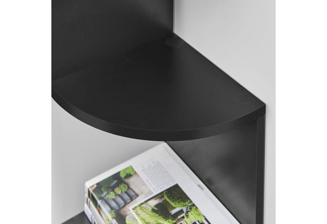 VASAGLE Eckregal, 1-tlg., Wandregal, Bücherregal mit 5 Ablagen, Höhe 126cm