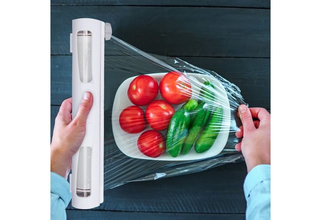relaxdays Folienspender Folienschneider 2er Set