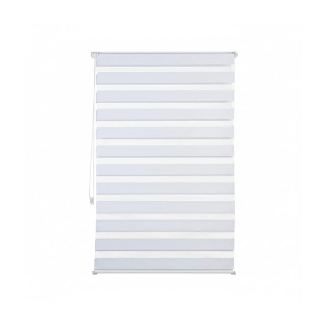 Doppelrollo Klemmfix ohne bohren in Weiß, relaxdays, 90x150cm