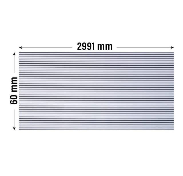 HOME DELUXE Hohlkammerplatte Polycarbonat Doppelstegplatten PALOMA, 6 mm, - 299 x 60 cm, Kompatibel mit Terrassenüberdachung SOLIS