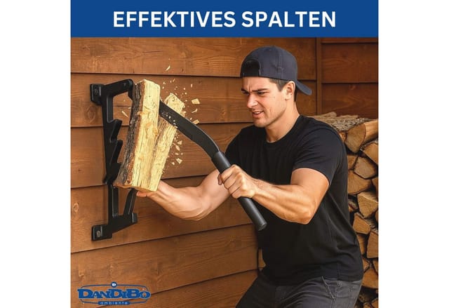 DanDiBo Holzspalter Manuell Wand 96646 Holz Anzündholz Wandmontage Brennholzspalter, (1-St), Spalter Spalten Spalthilfe Stabil Robust