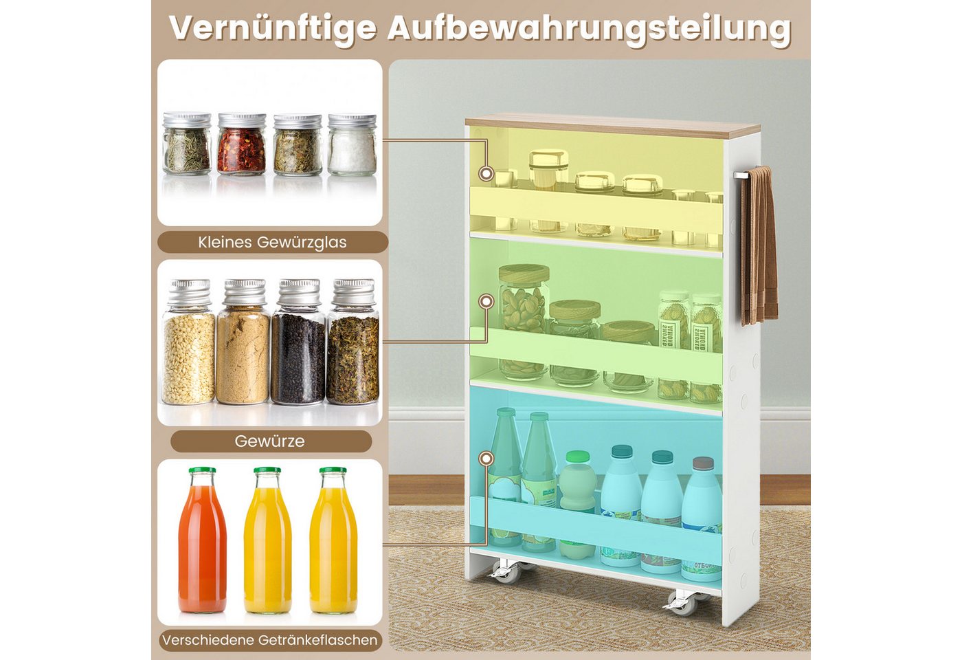 COSTWAY Küchenwagen Bild 3