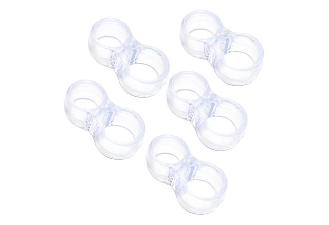 Türstopper Silikonpuffer Transparent Wandschutz Türklinke (5 St), für Fensterklinke, Türklinke, Balkontür Klinke