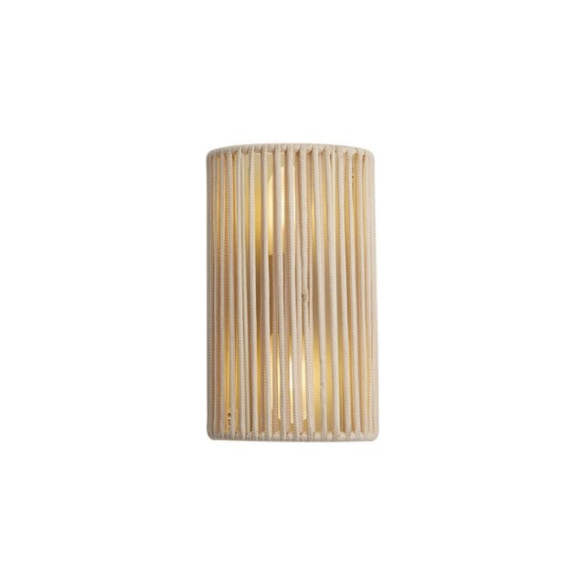 Qazqa Außen-Wandleuchte Jayla, ohne Leuchtmittel, G9, Beige, Japandi, Seil, 2-flammig