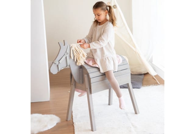 roba® Schaukelpferd roba Spielpferd Outdoor Outdoor + Sheddie