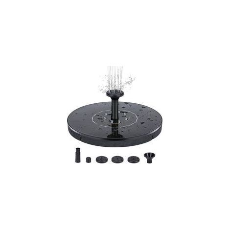 Mini-schwimmbrunnen Mit Solarbeleuchtung Für Wasserspiele, Wasserfälle, Außenbrunnen Mit Beleuchtung, Wassergartendekoration, 1 Stück (18 Cm, Farbiges Licht)