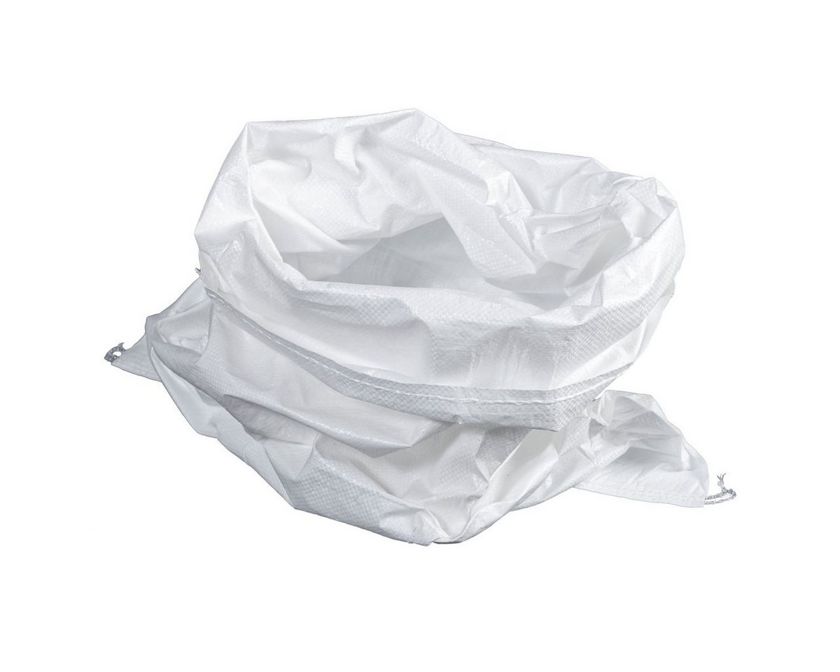 HaGa Gartensack Gewebesack 5 Stück in 55 x 85cm PP-Sack Getreidesack weiß, (5-tlg)