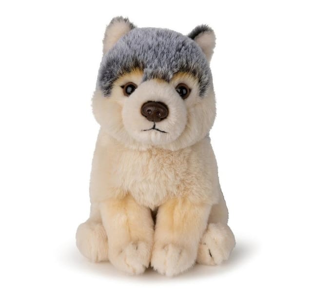 WWF Kuscheltier ECO Plüschtier - Wolf (15), 100% aus recycelten Materialien
