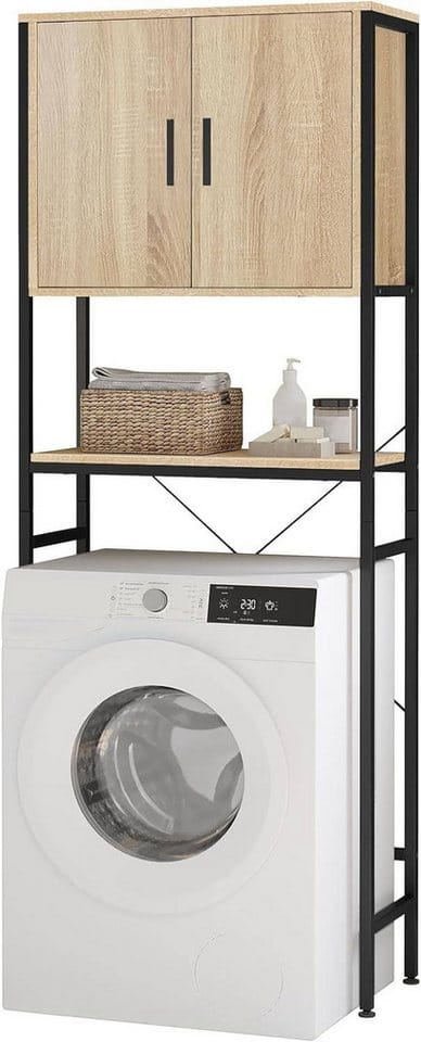 EUGAD Waschmaschinenumbauschrank (1-St) Waschmaschinenregal über Waschmaschine, mit Schrank