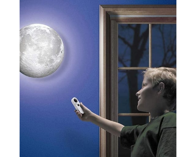 Uncle Milton LED Nachtlicht Nachtlicht - Moon in my room, mit 12 einstellbaren Mondphasen
