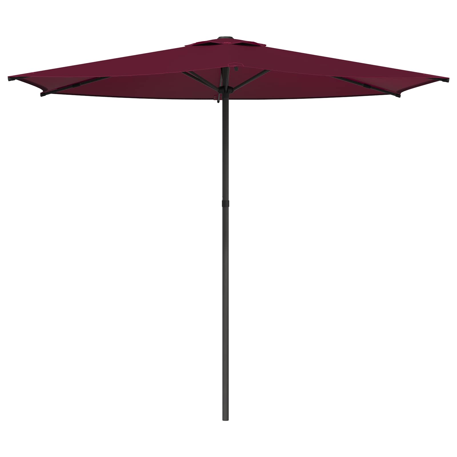 Gartensonnenschirm Rechteckig 2,7 X 2,7 M Polyester Bordeauxrot Vidaxl