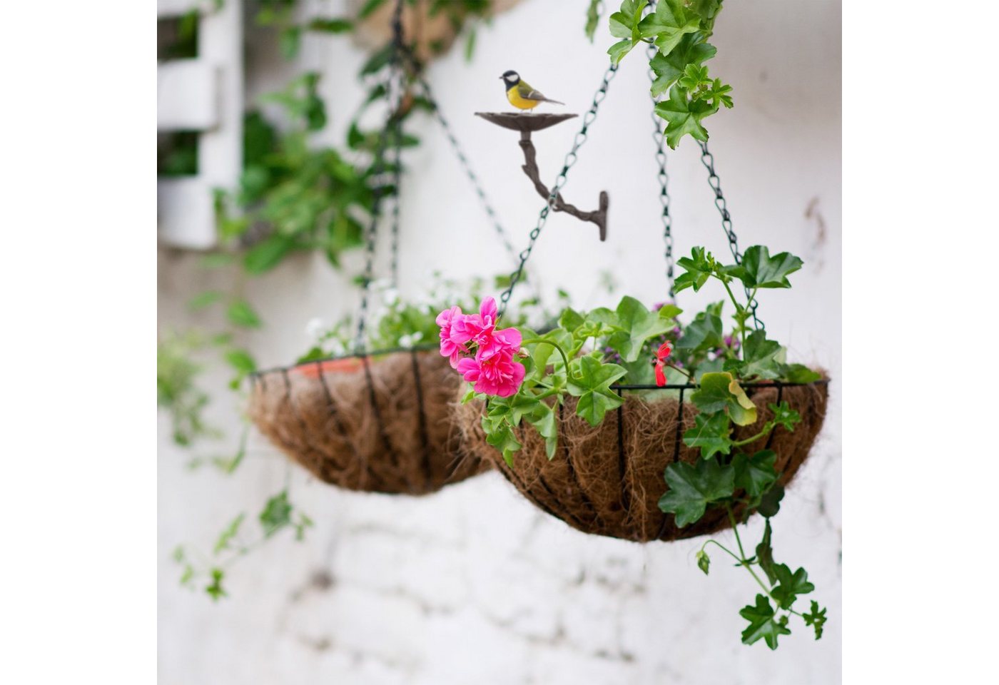 relaxdays Vogeltränke Blüte aus Gusseise Bild 2