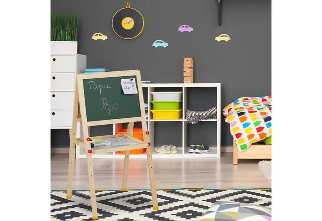 relaxdays Standtafel Kinder mit Whiteboard