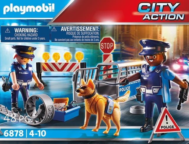 Playmobil® 6878 Polizei-Straßensperre Konstruktions-Spielset