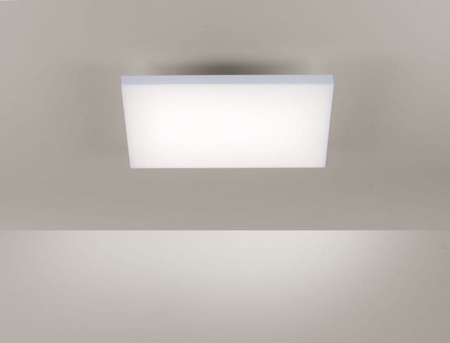 LeuchtenDirekt LED Panel Leuchten Direkt LED Deckenleuchte Canvas weiß 45 x, LED, Dimmbar nicht Smart Home-fähig ohne Bewegungsmelder