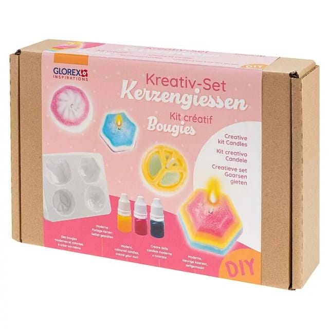 Glorex Kreativset Kerzengießen, (12-tlg), 12-tlg.