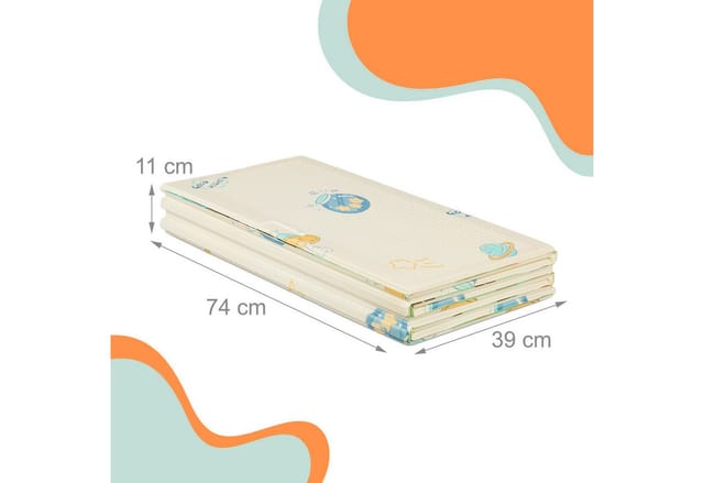 relaxdays Spielmatte Faltbare Spielmatte mit Motiv, D