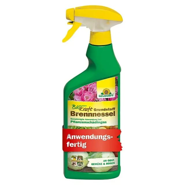 Neudorff Insektenspray Neudorff BioKraft Grundstoff Brennnessel AF 500 ml für 16,5m², 0.5 l, Anwendungsfertiges Spray zur Abwehr von Schädlingen an Obst, Gemüse und Zierpflanzen