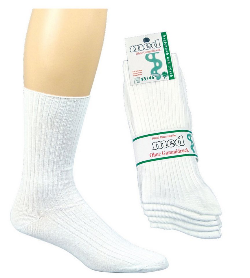 Wowerat Arbeitssocken 5 Paar Arzt-/Schwesternsocken, Berufssocken, 100% Baumwolle Bild 2