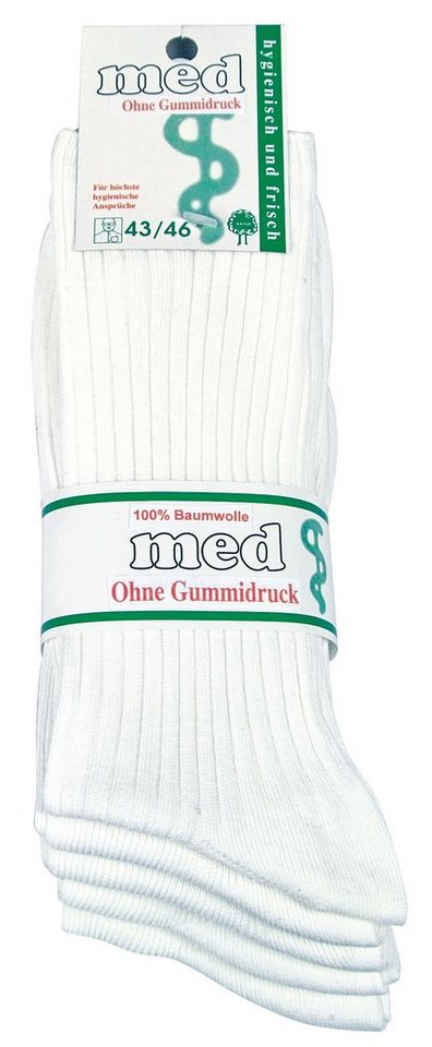 Wowerat Arbeitssocken 5 Paar Arzt-/Schwesternsocken, Berufssocken, 100% Baumwolle Bild 3