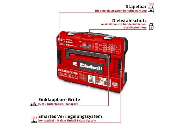 Einhell Holzbauschraube Einhell Schraubenset mit Bits in E-Case-Koffer