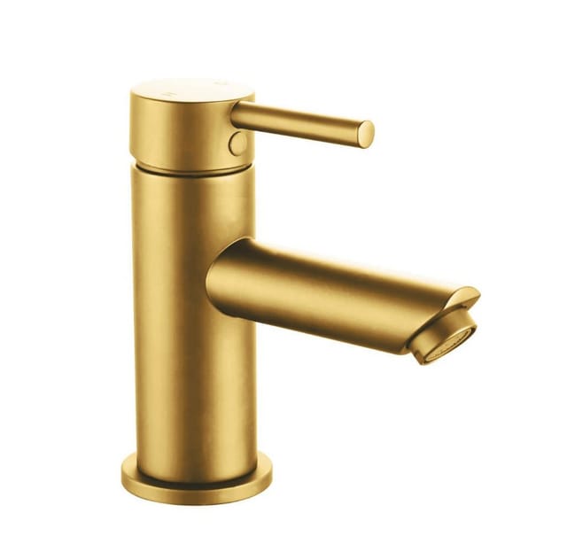 Aloni Waschtischarmatur CR6002-6BG (einzel, 1-St., Einzel) Aloni Waschbeckenarmatur Einhebel Gold gebürstet