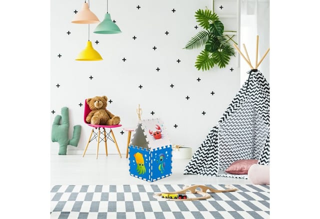 relaxdays Spielmatte Puzzlematte mit Meerestieren