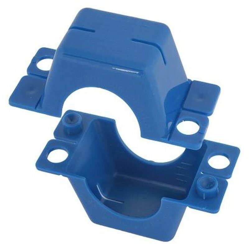 OEG GmbH Kaltwasserzähler Plombierschelle Kunststoff, blau, komplette Schale, 3/4