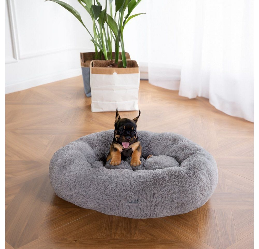 HOME DELUXE Tierbett Haustierbett MUFFIN - Größenauswahl 60/80/120, Polyester, mit Schondecke, abnehmbare Bezüge, Hundekissen Bild 5