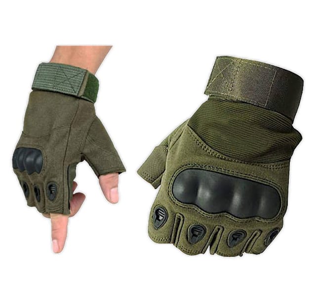 VERK GROUP Arbeitshandschuhe Taktische Militärische Handschuhe Fingerlose Kampfhandschuhe XL