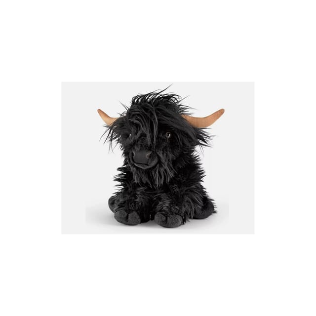Living Nature Kuscheltier Living Nature - Highland Kuh schwarz 30cm ohne Sound