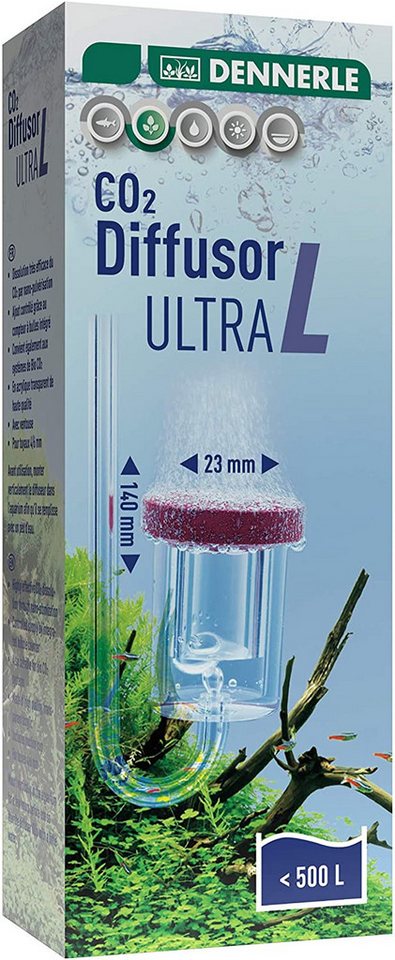 DENNERLE CO2 Diffusor CO2 Diffusor Ultra, 400 l, CO2 Zugabegerät, Für Aquarien bis 100 Liter Bild 2
