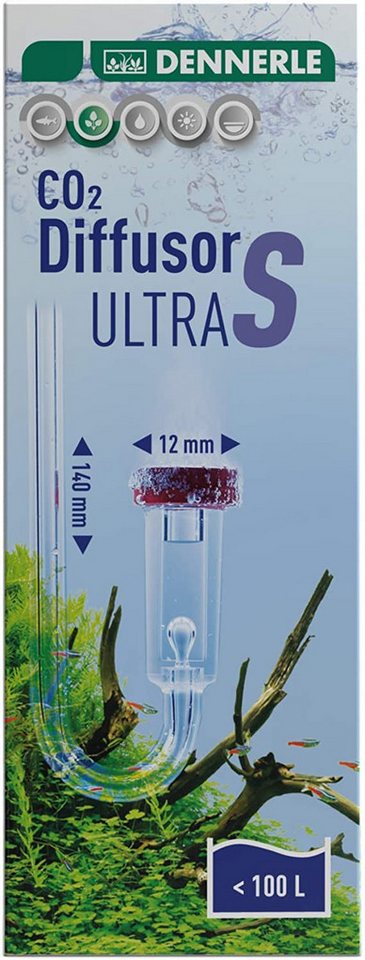 DENNERLE CO2 Diffusor CO2 Diffusor Ultra, 100 l, CO2 Zugabegerät, Für Aquarien bis 100 Liter Bild 2