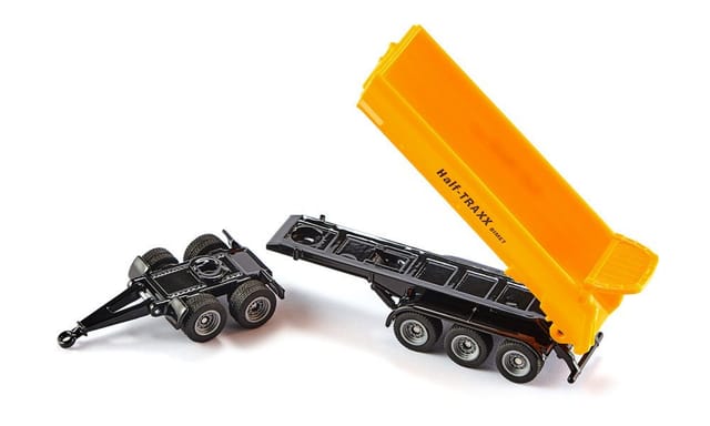 SIEPER Modellauto siku JCB 8250 mit Dolly und Kippmulde 1:87