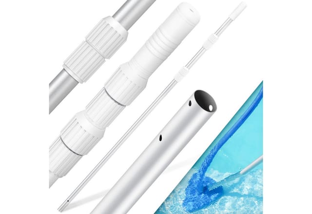 KESSER Teleskopstiel aus Aluminium Teleskopstange zur Poolreinigung von 1,2m bis max. 3,6m, Stange zur Poolpflege ideal für Poolkescher, Poolbürste & Pool Zubehör