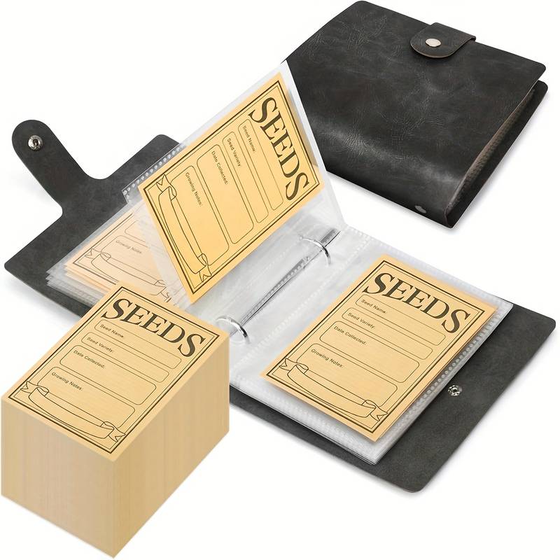 Ein Set Zur Aufbewahrung Und Organisation Von Gartensamen, Bestehend Aus 50 Selbstverschließenden Samentüten Und 25 Aufbewahrungsfächern, Ist Ein Wunderbares Geschenk Zum Muttertag, Geburtstag Und And