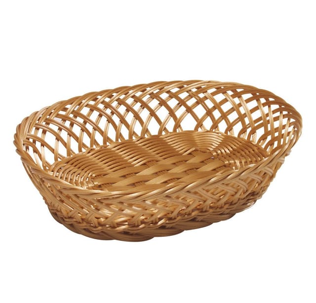 KESPER® Brotkorb Brot- & Obstkorb, oval, 5er Set, Kunststoff, (Set, 5-tlg), Breite ca. 31 cm