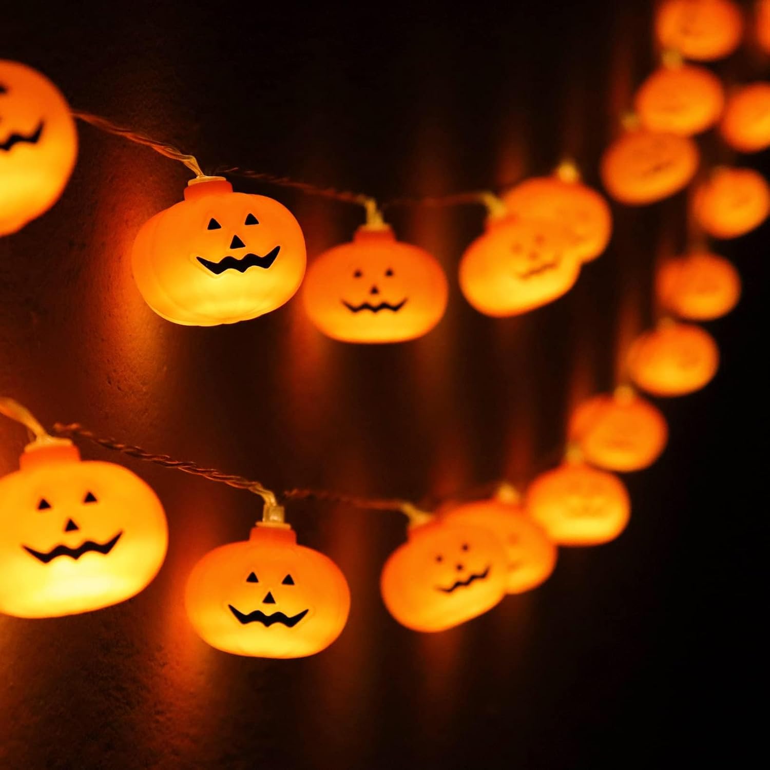 Runleo Halloween Kürbis-lichterkette - Batteriebetrieben