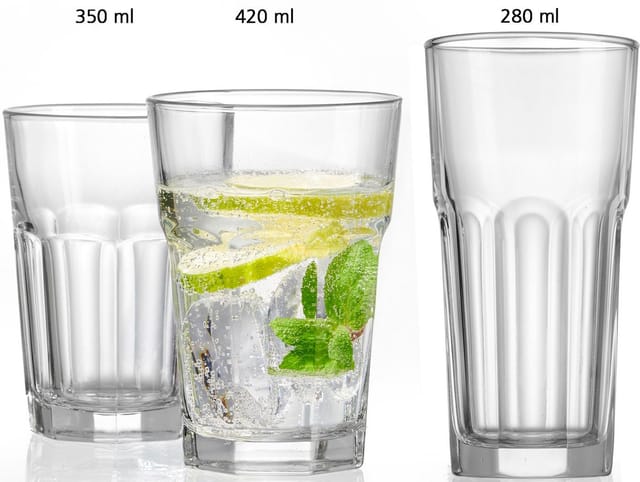 Ritzenhoff & Breker Gläser-Set Riad, 6-tlg., Glas, Facetten-Optik, 6-teilig