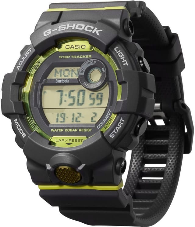 CASIO G-SHOCK GBD-800-1BER Smartwatch, Quarzuhr,ArmbanduhrHerrenuhr,Schrittzähler,bis 20bar wasserd. digital