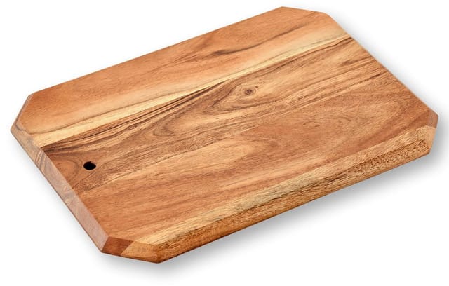 KESPER® Schneidebrett Brett aus Akazienholz, FSC zertifiziert, Massivholz, (1-St), mit Loch zum Aufhängen