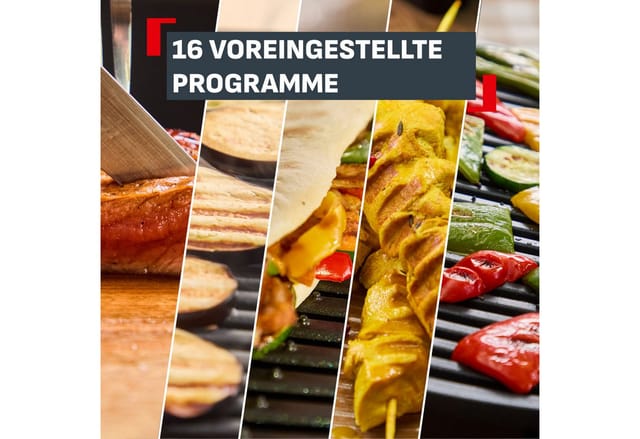 Tefal Kontaktgrill OptiGrill Elite XL, spülmaschinengeeignete Platten, 2200 W, Countdown zum Grillergebnis, Grillboost für Grillstreifen, GC760D