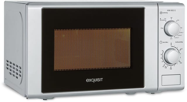exquisit Mikrowelle MW 900-030G silber, Grill, Mikrowelle, 20 l