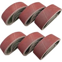 Feihu 10 Stück Schleifbänder 915x100 Mm. Schleifband Zum Polieren Von Metall Und Holz. Set Aus Schleifbändern Für Bandschleifer Und Handschleifer (körnung 80)