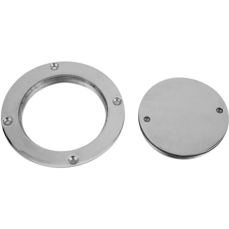 Cocoarm Runde Brückenplatte, 4 Zoll, 316 Marine-edelstahl-klappdeckel Mit Schlüssel Für Schränke, Schubladentüren, Wände.